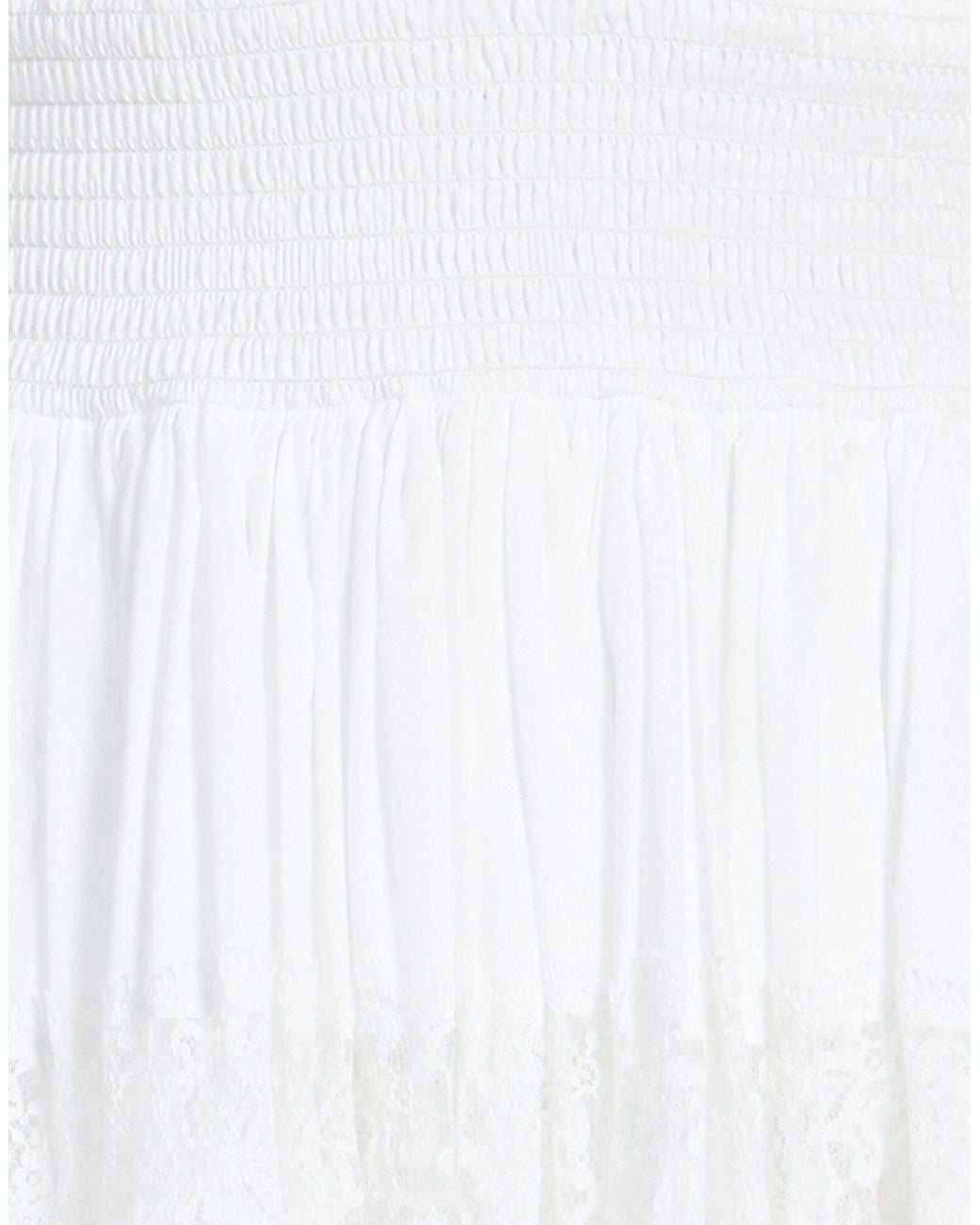 Dolce & Gabbana White Long-Sleeve Lace Dress