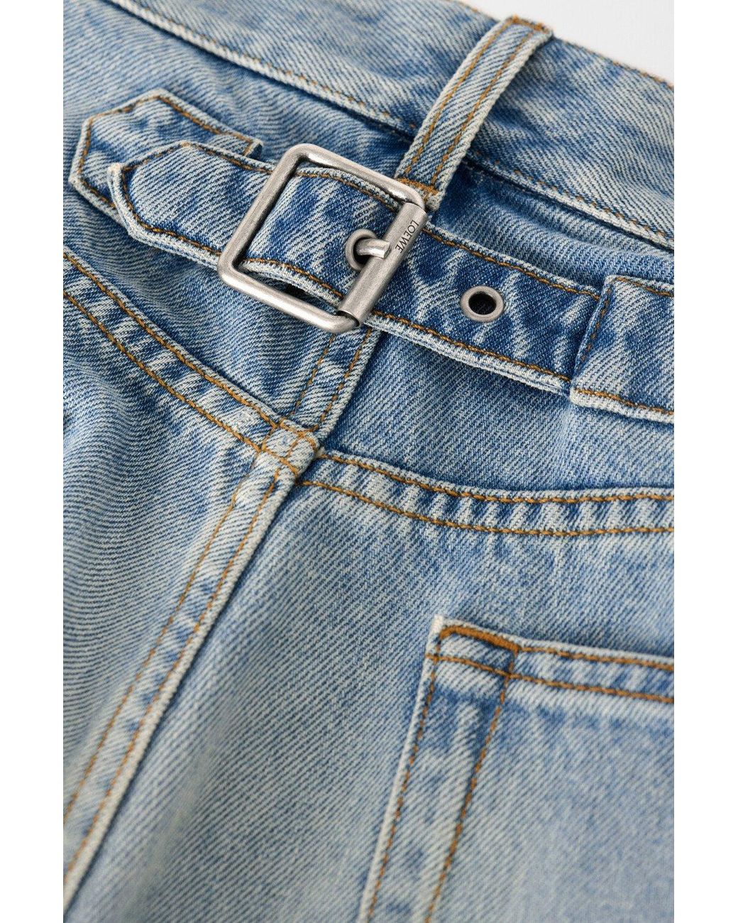 Loewe Blue Straight Leg Jeans for men