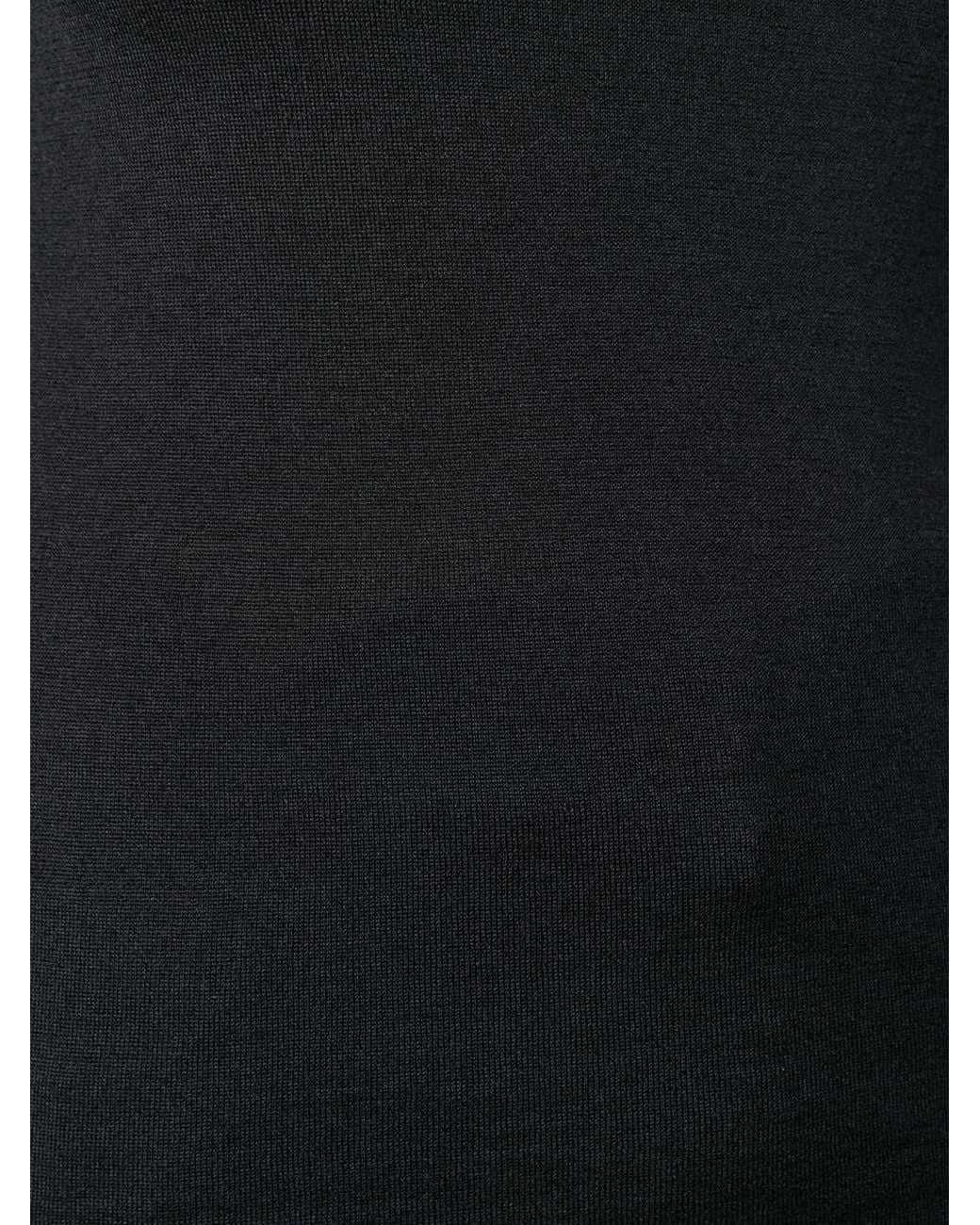 Brunello Cucinelli Black Sheer Long-Sleeve Knitted Sweater