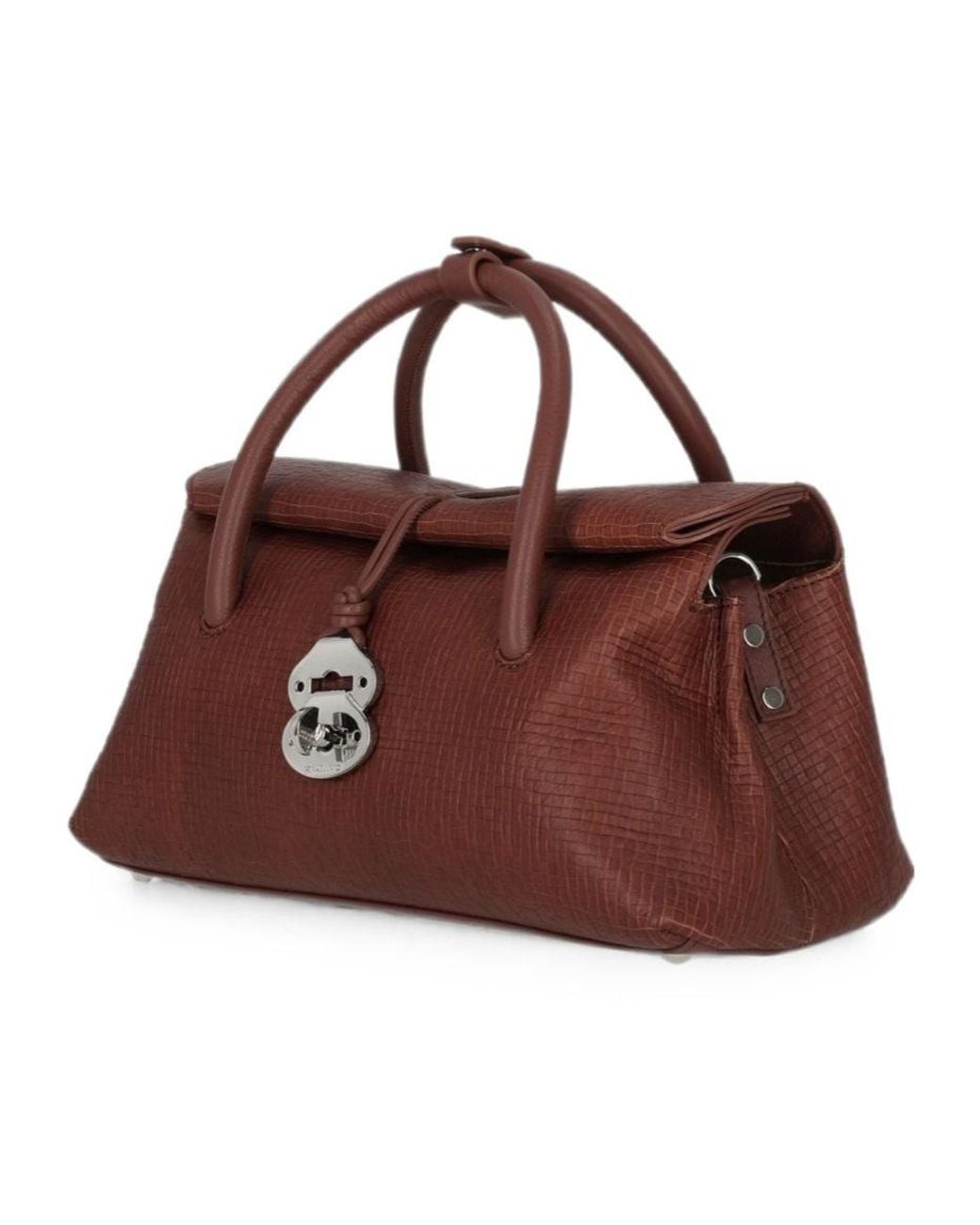 Zanellato Brown Small Top Handle Bag