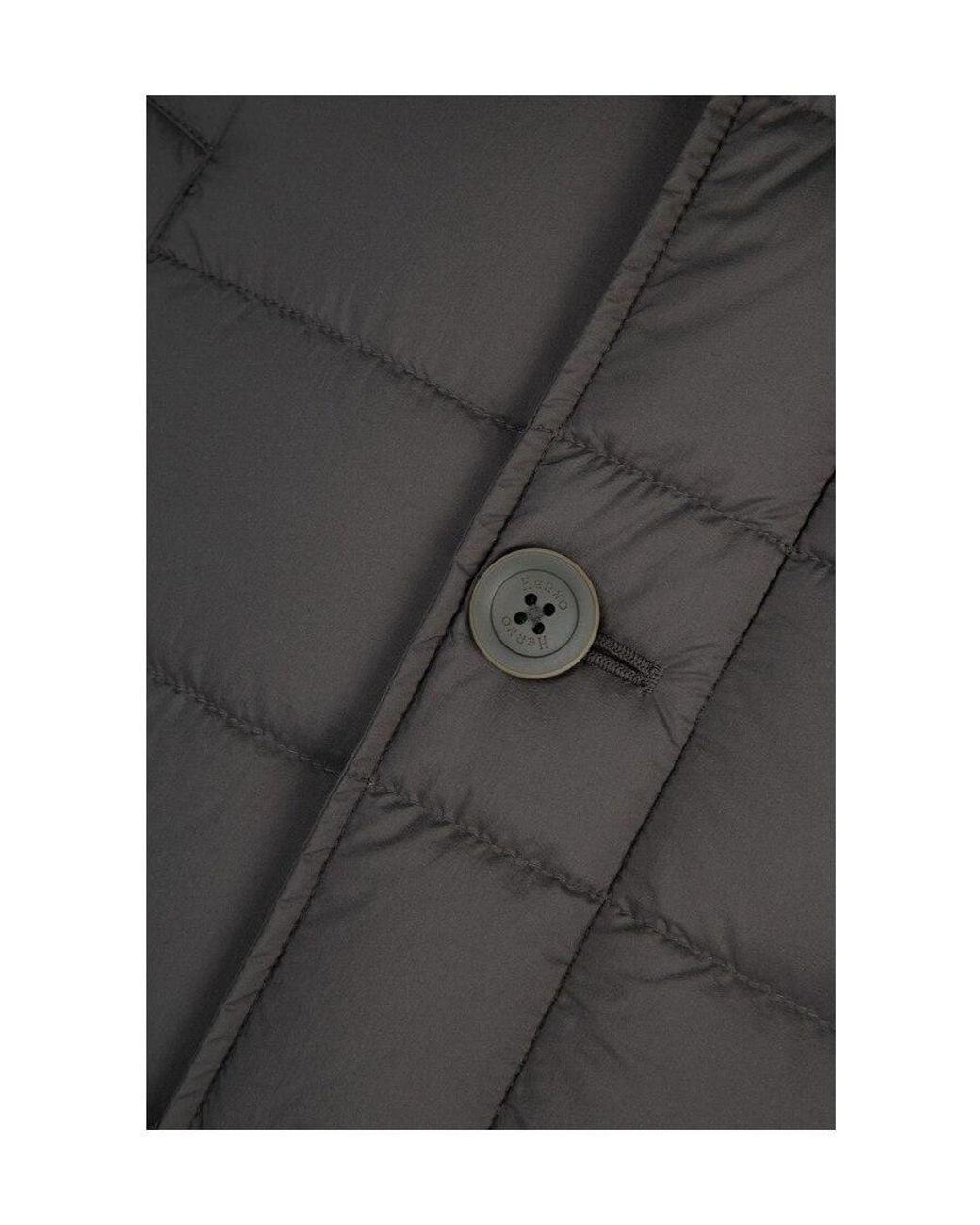 Herno Black Padded Down Coat for men