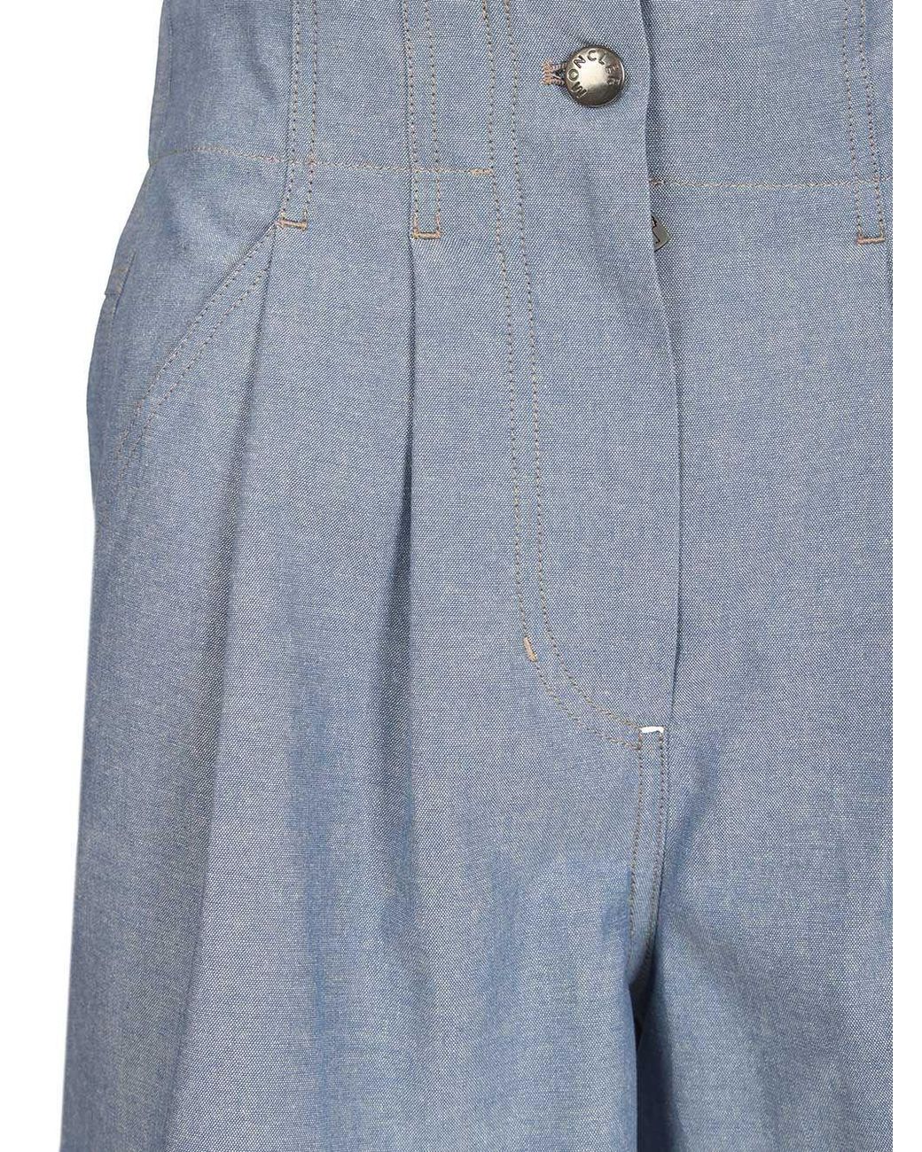Moncler Blue Grenoble Pleated Shorts
