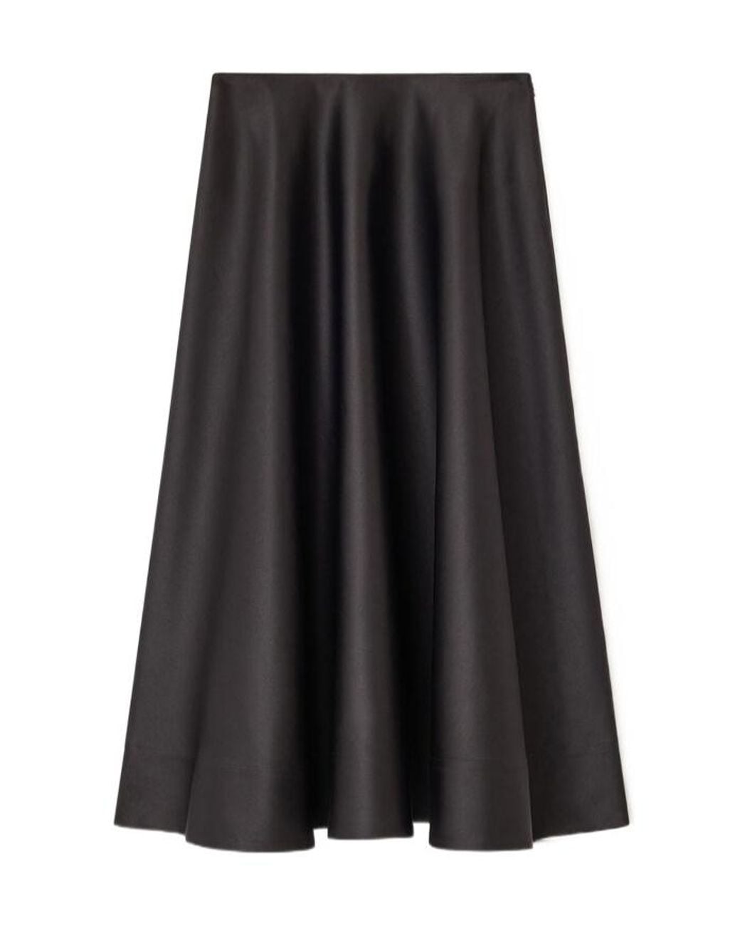 Ganni Black Long Circle Skirt