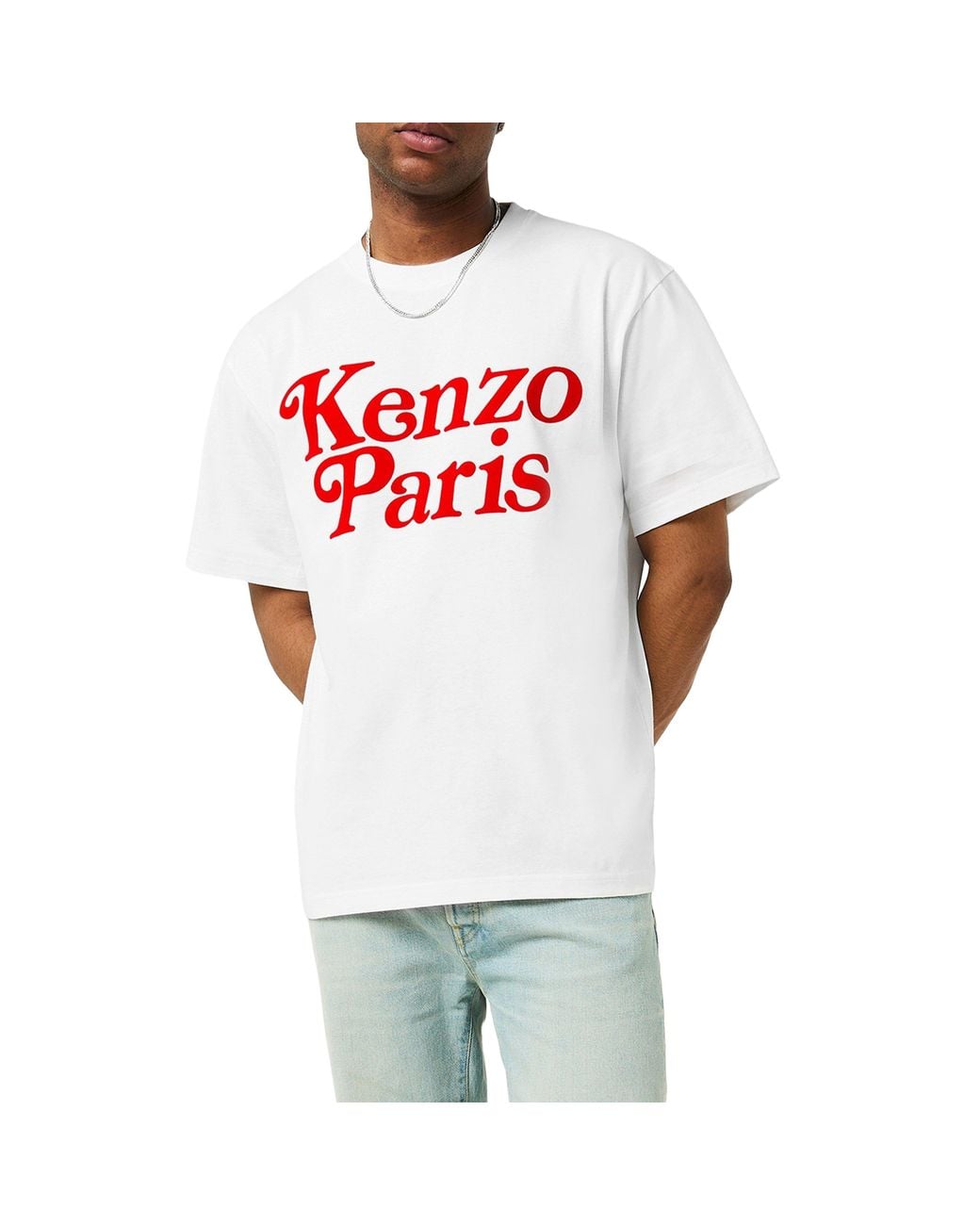 KENZO White Short-Sleeved T-Shirt for men
