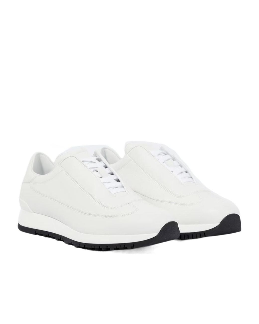 John Lobb White Foundry Ii Leather Low-Top Sneakers for men