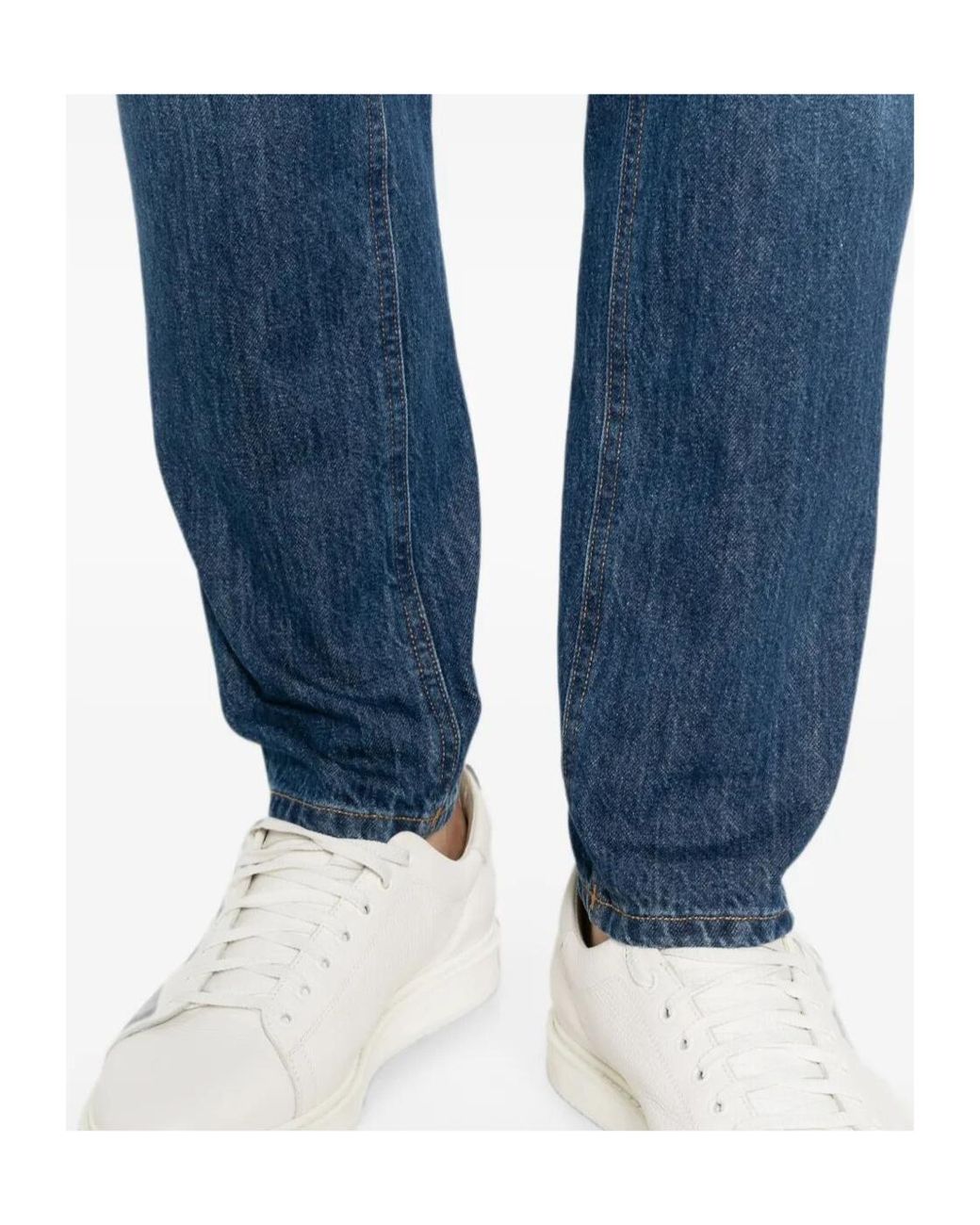 Dondup Blue Brighton Carrot-Fit Jeans for men