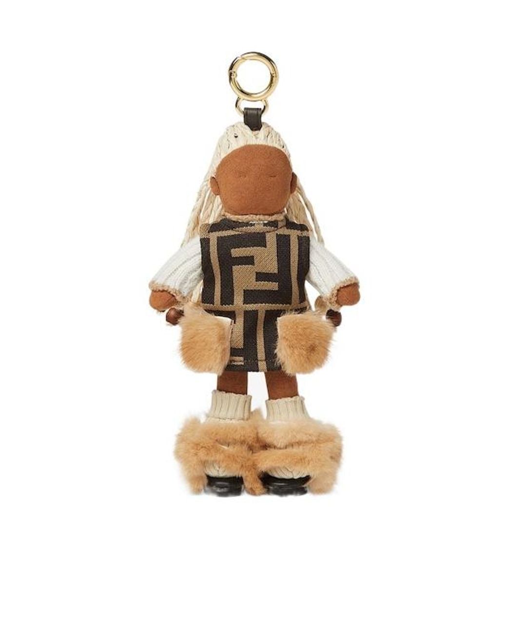 Fendi Metallic Hanna Bag Charm