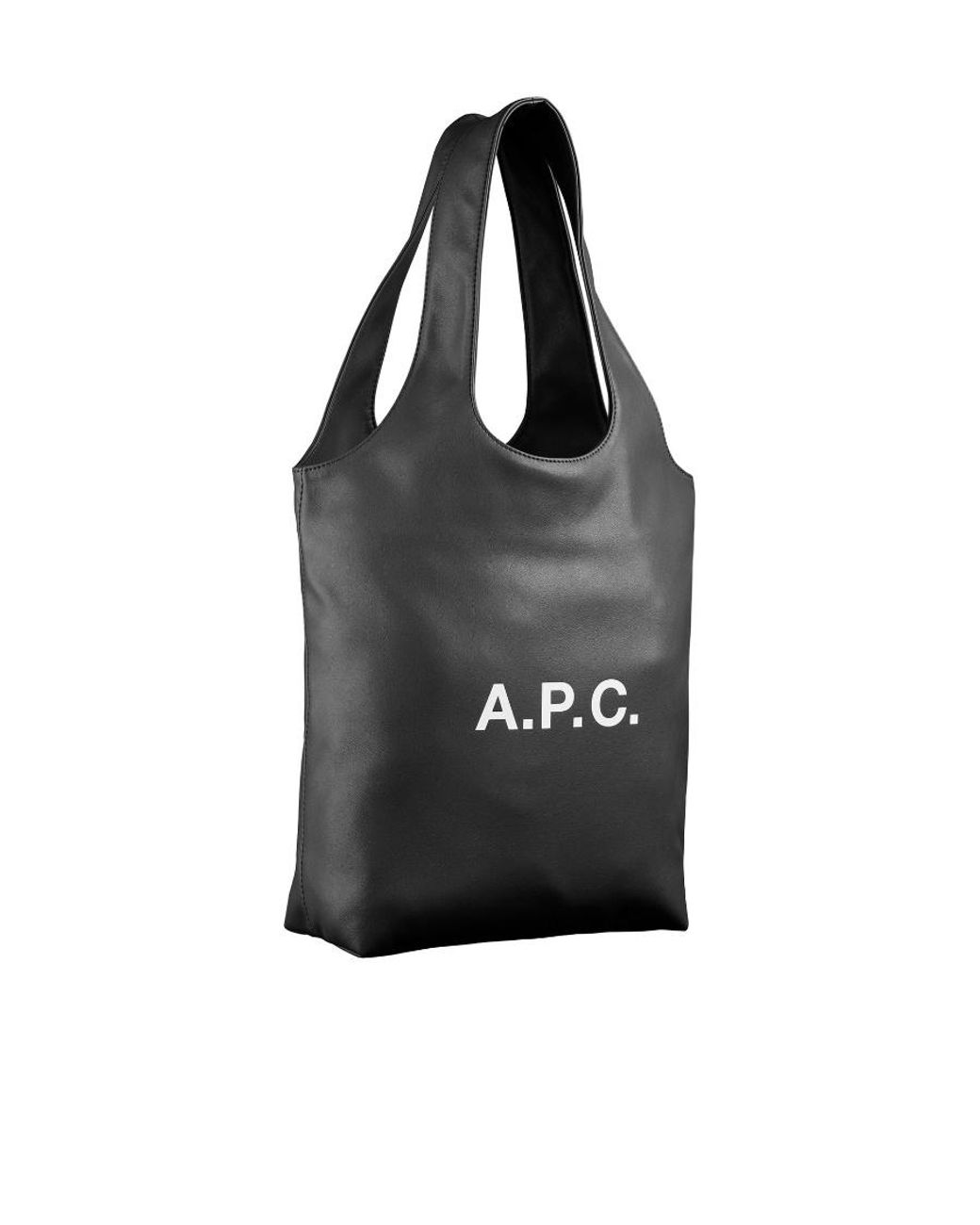 A.P.C. Black Ninon Small Top Handle Bag for men