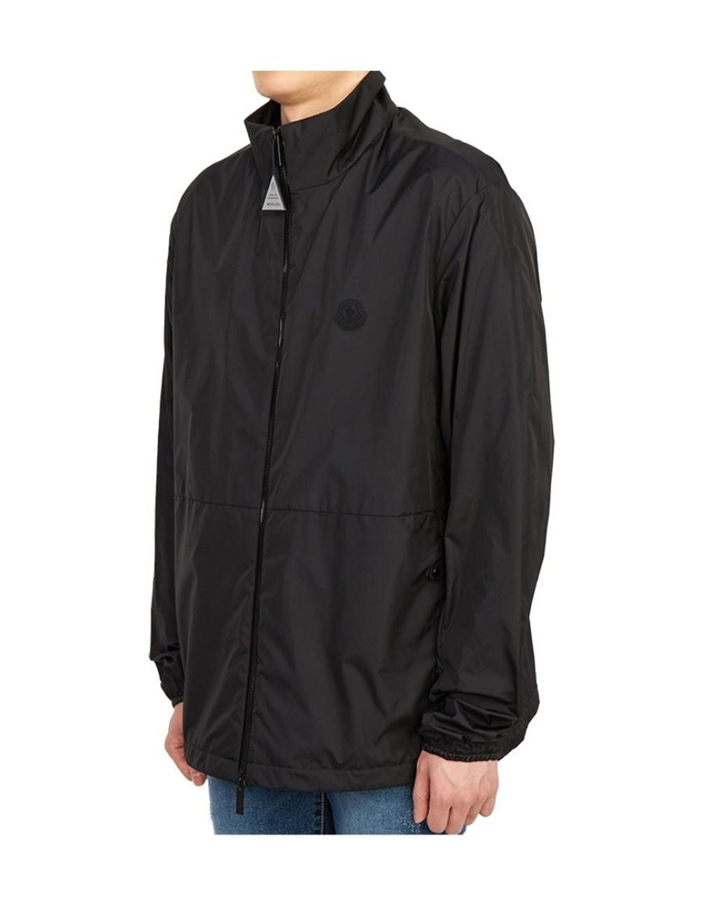 Moncler Black Long-Sleeved Casual Jacket for men