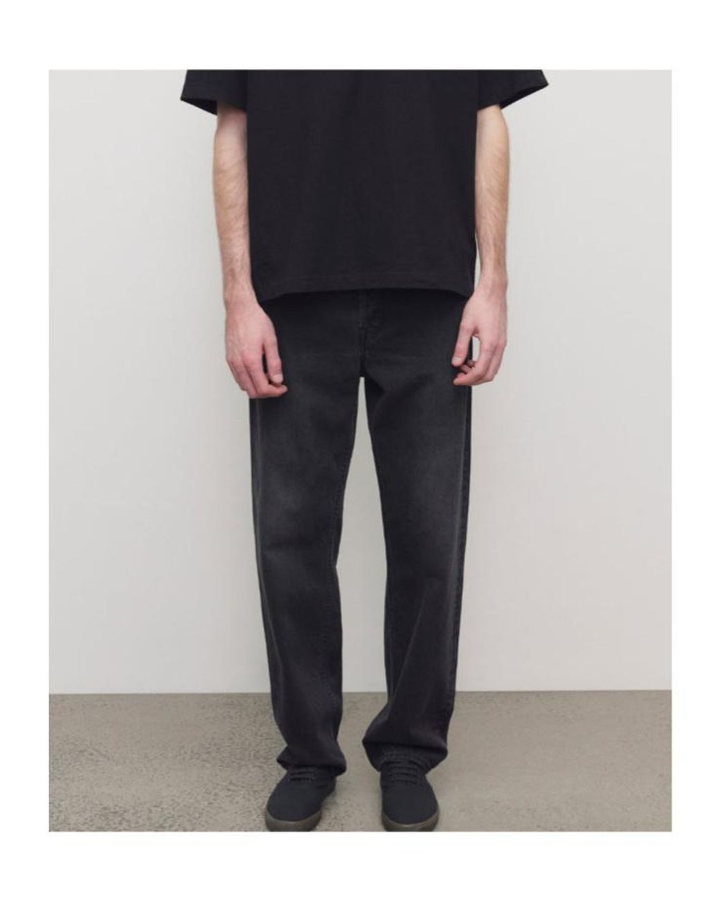 The Row Black Tarino Straight Leg Jeans for men