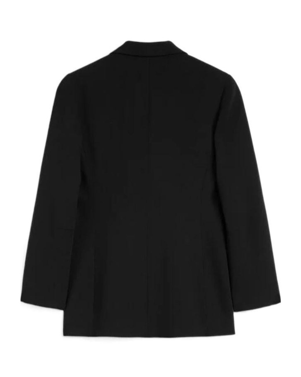 Jil Sander Black Single-Breasted Notch-Lapel Blazer