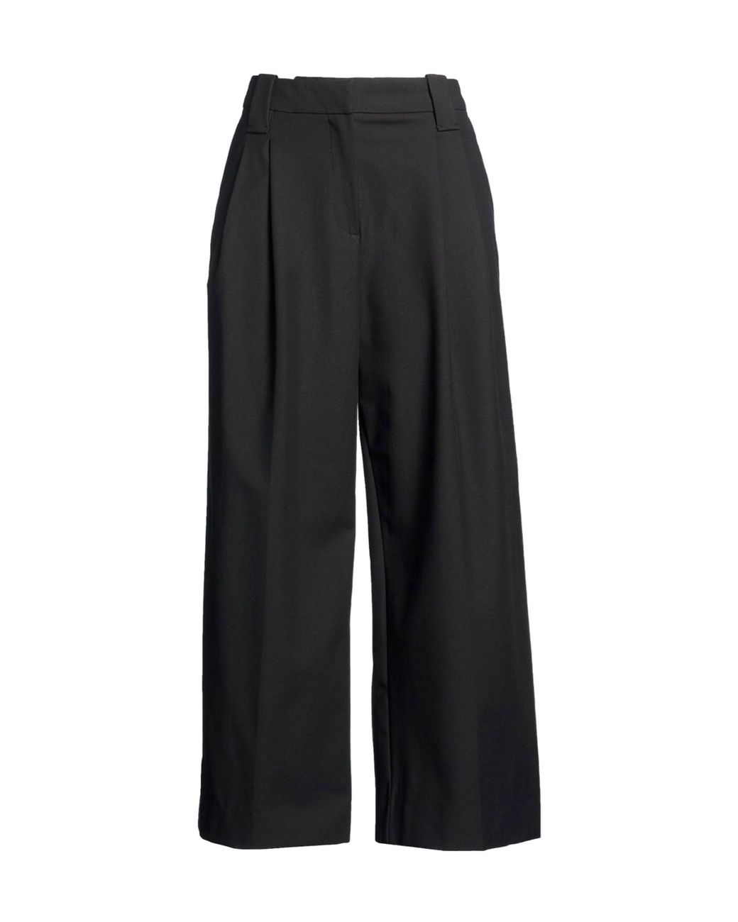Ganni Black Solid Color Loose Trousers