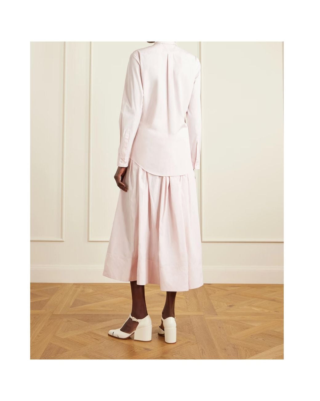 Gabriela Hearst Pink Reyes Cotton-Poplin Shirt