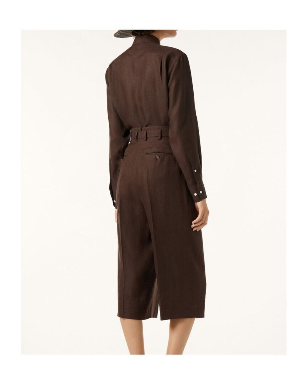 Loro Piana Brown Long-Sleeved Shirt