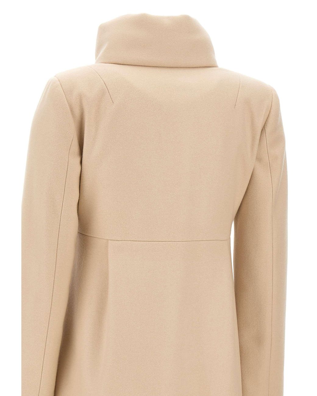 Fay Natural Virginia Hook-Closure Coat