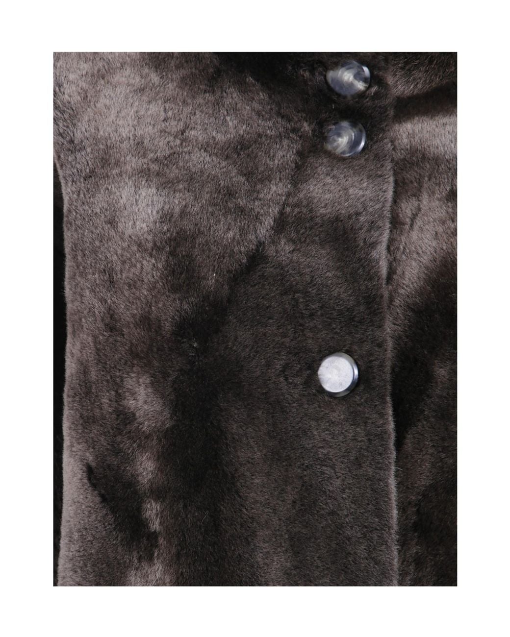 Yves Salomon Gray Long-Sleeved Reversible Coat