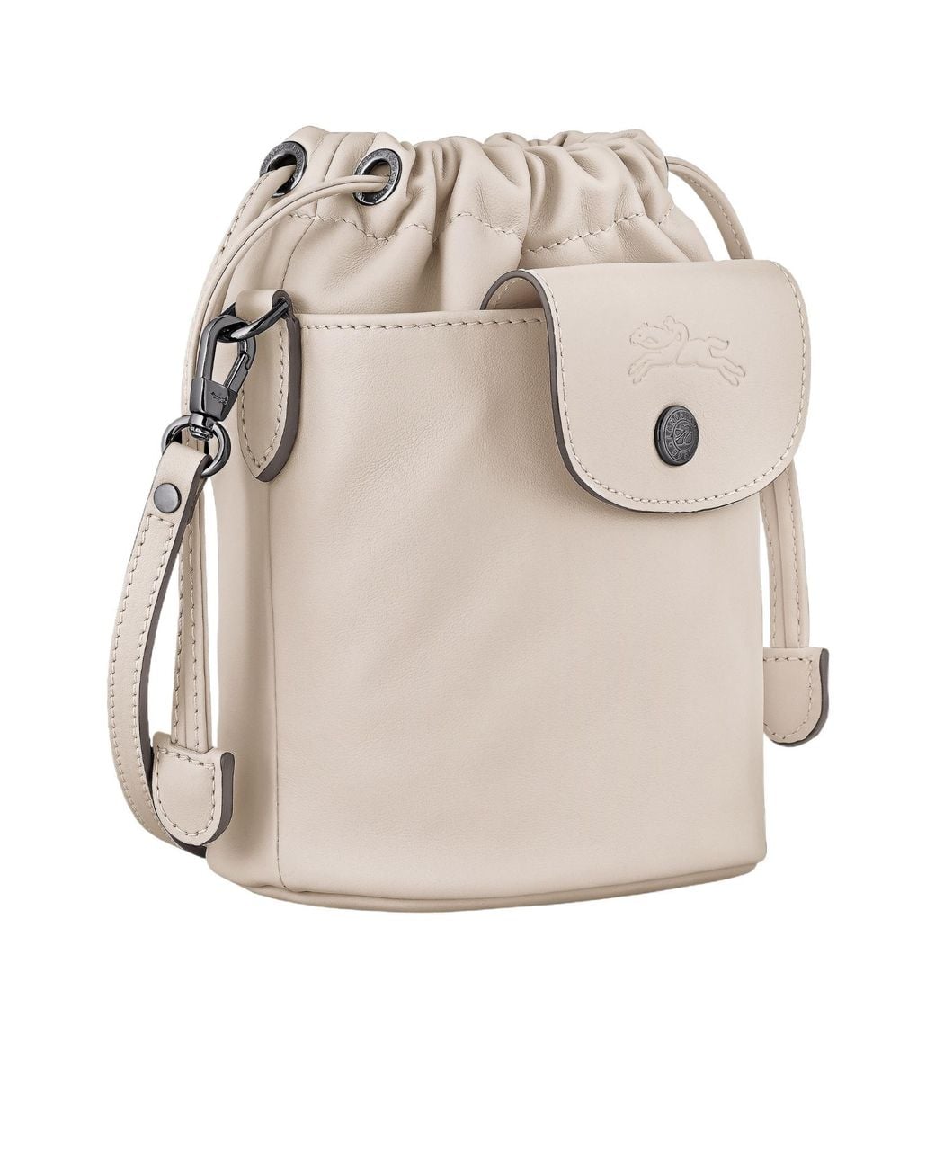 Longchamp Gray Le Pliage Xtra Xs Bucket Bag
