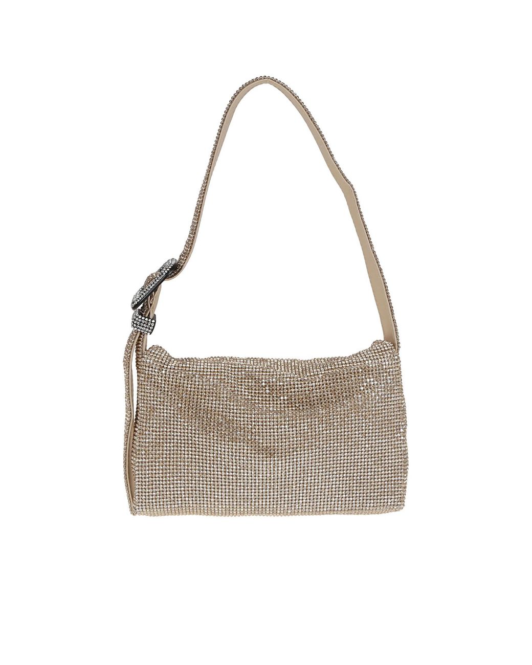 Benedetta Bruzziches Gray Flap Shoulder Bag