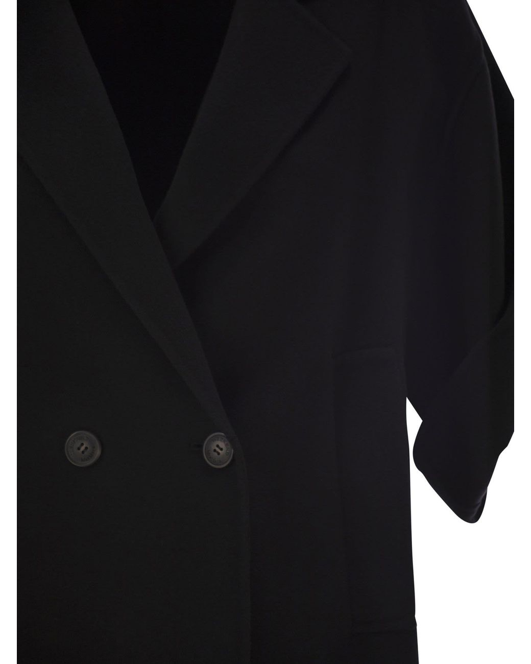 Weekend by Maxmara Black Neo Double-Breasted Coat