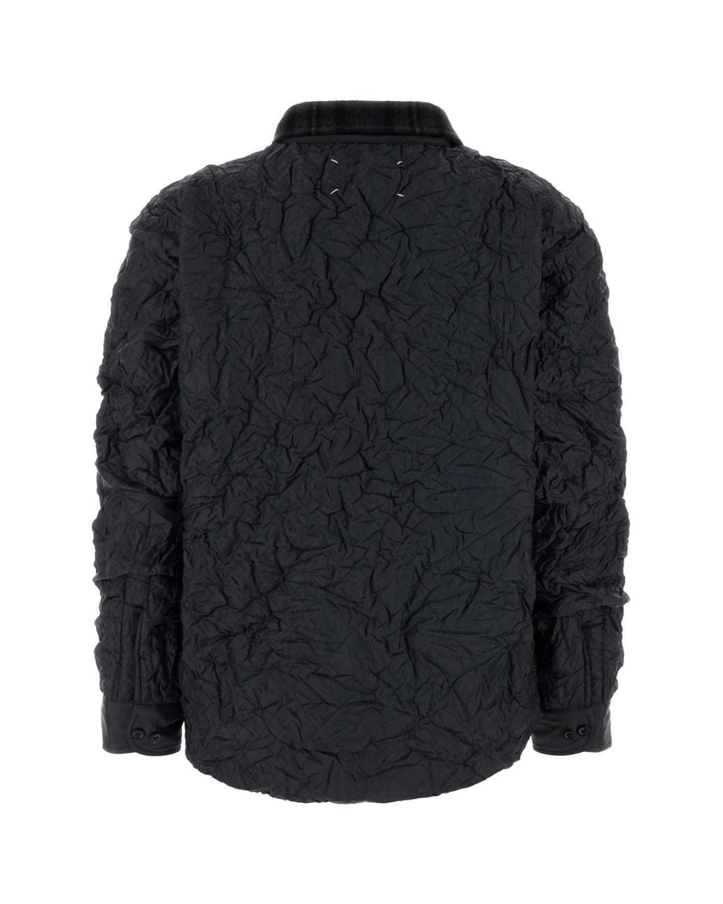 Maison Margiela Gray Buttoned Quilted Jacket