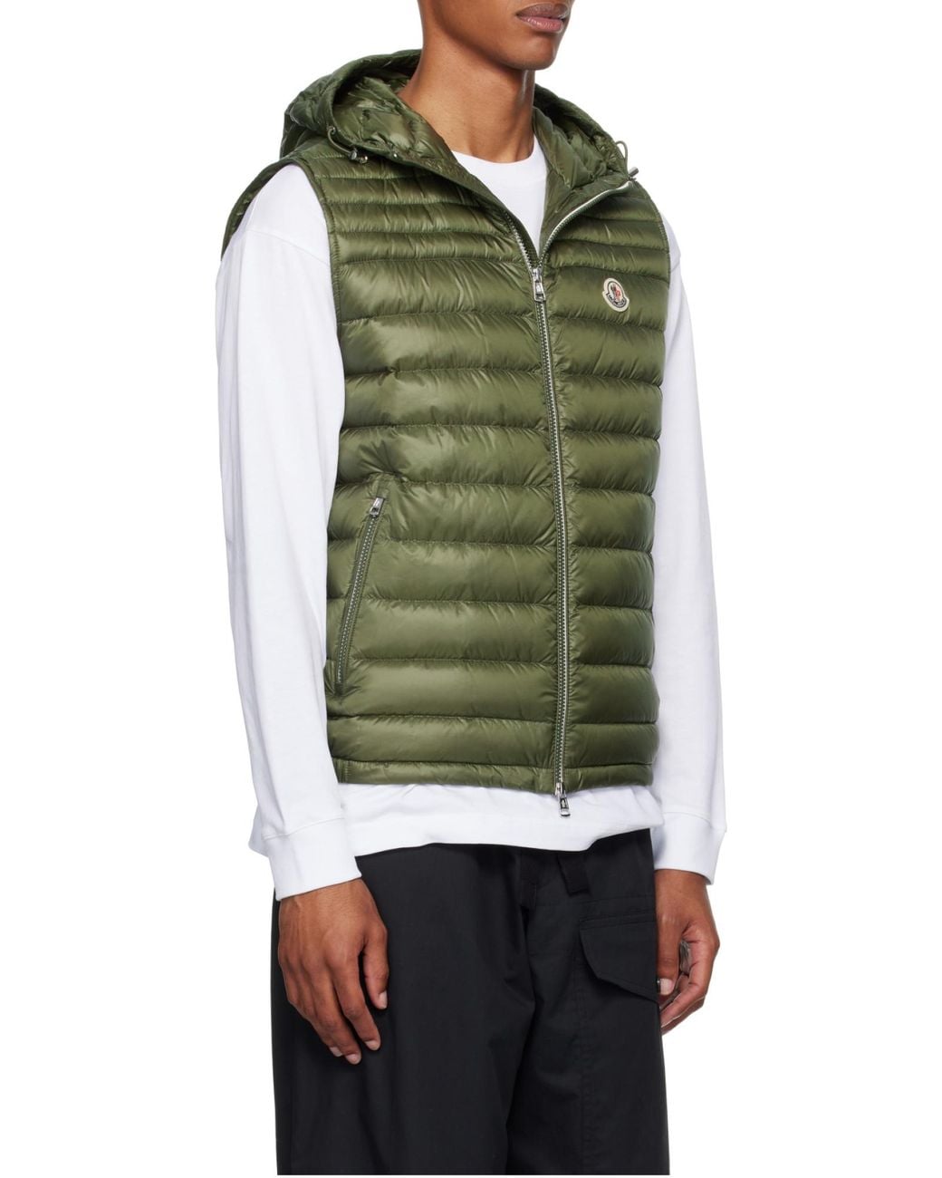 Moncler Green Orant Padded Gilet for men