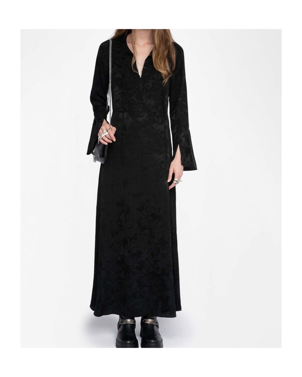 Zadig & Voltaire Black Rikal Maxi Dress