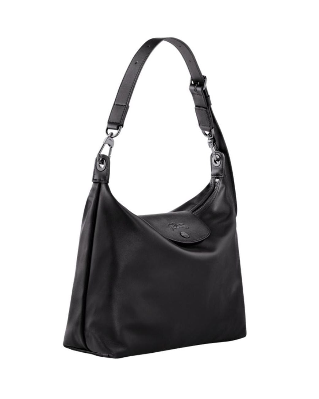 Longchamp Black Le Pliage Xtra Medium Hobo Bag