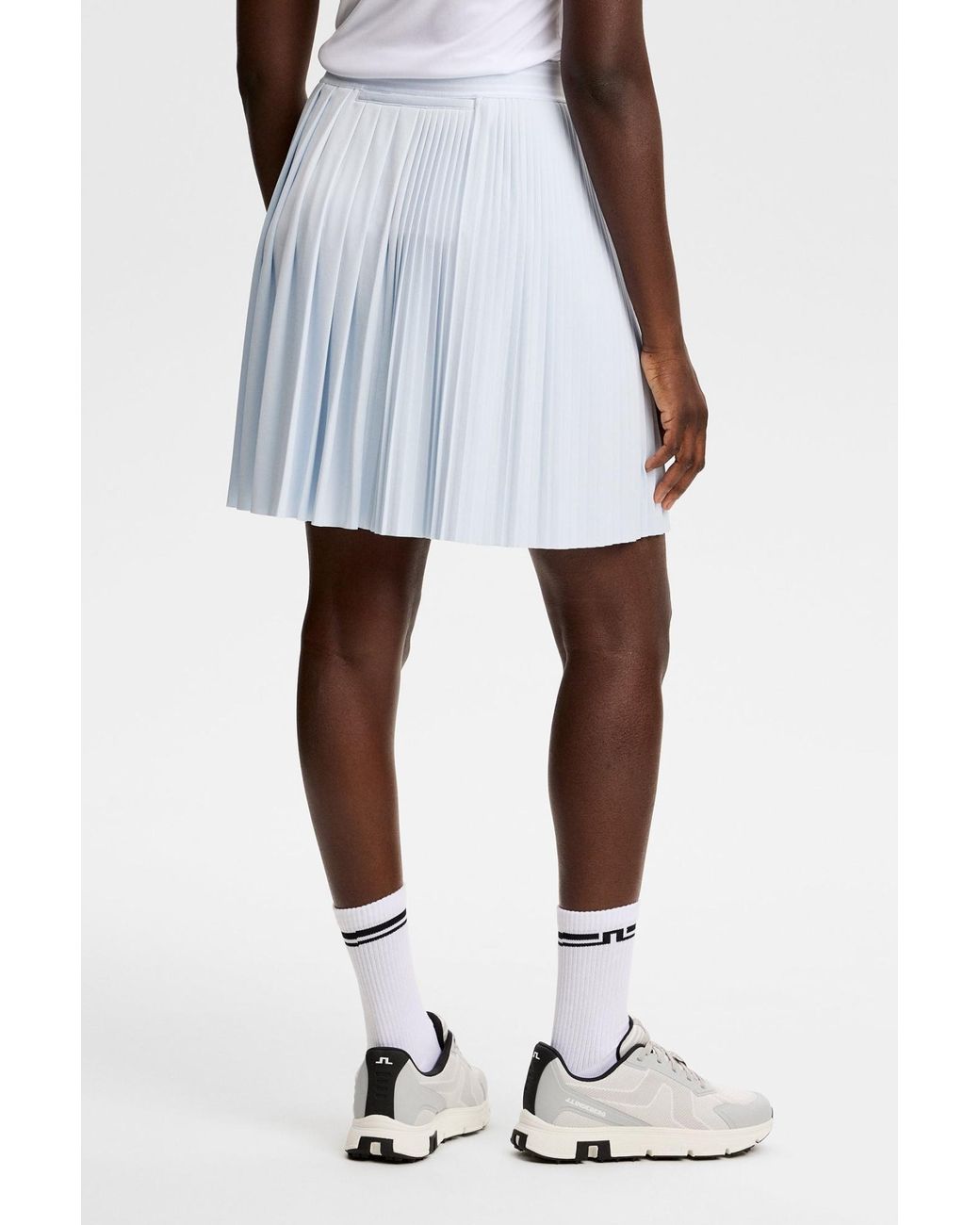 J.Lindeberg Blue Pleated Midi Skirt