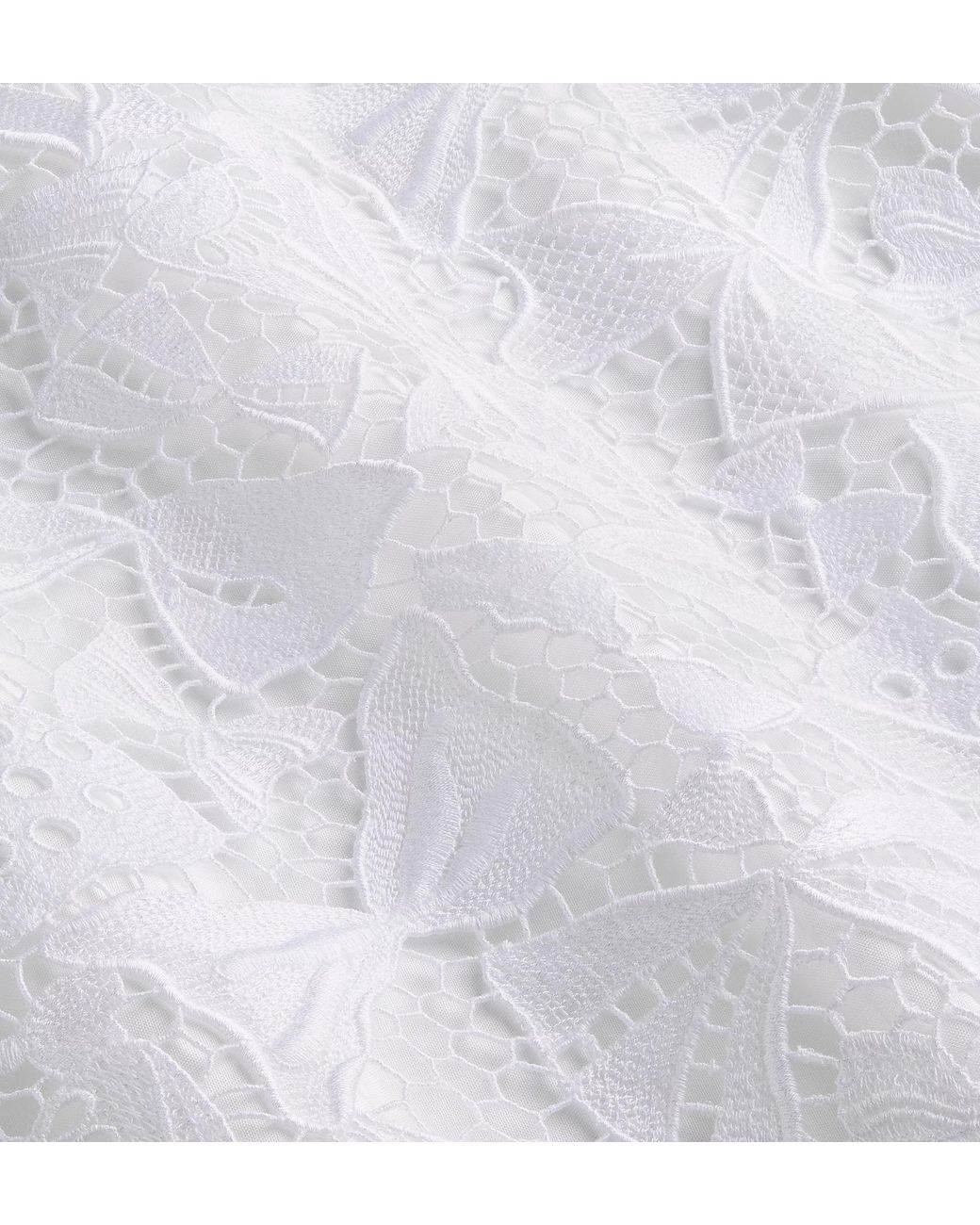 Dior White Iviera Mid-Length Flared Skirt