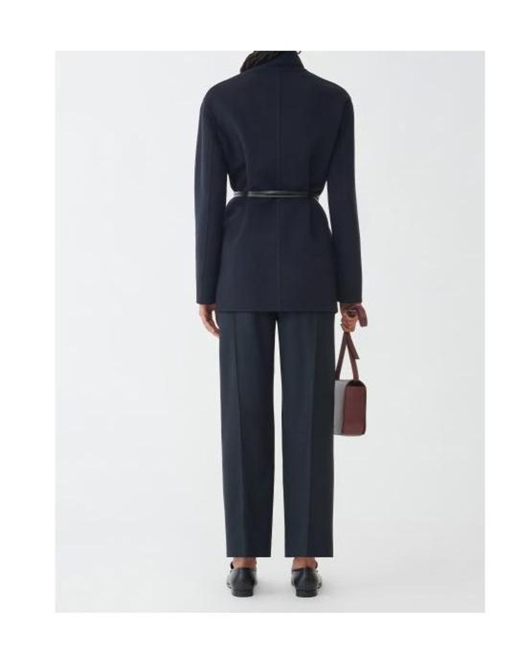 Fabiana Filippi Blue Long-Sleeve Coat