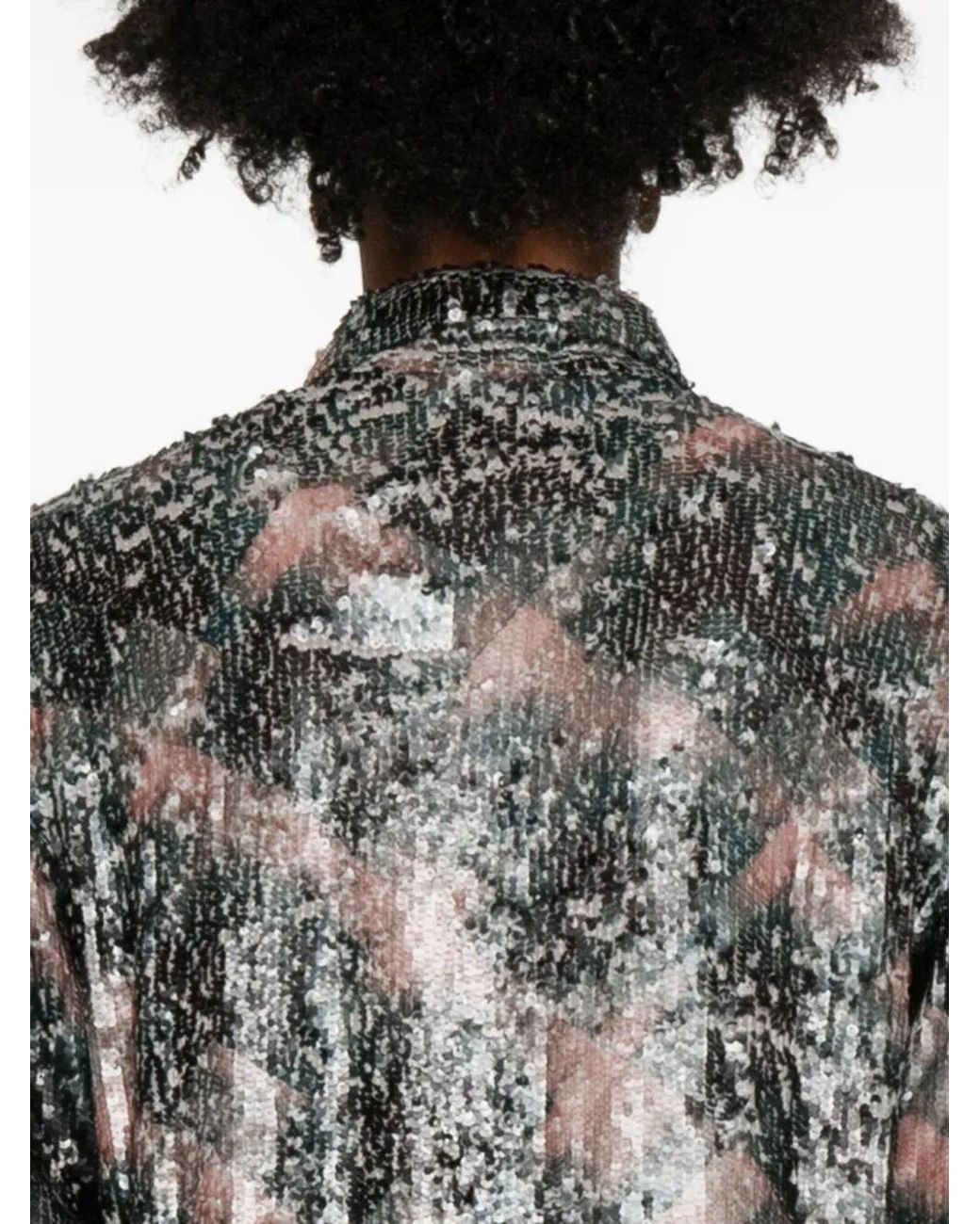 Dries Van Noten Gray Chowy Emb Shirt