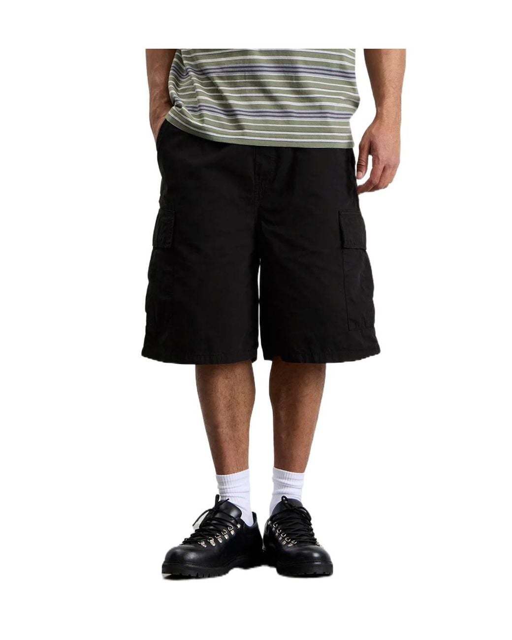 Carhartt Black Wip Madler Relaxed Cargo Shorts for men