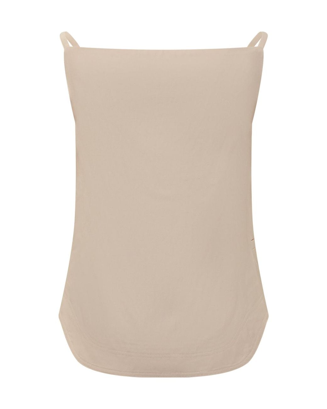 Loulou de Saison Natural Twill Square-Neck Top