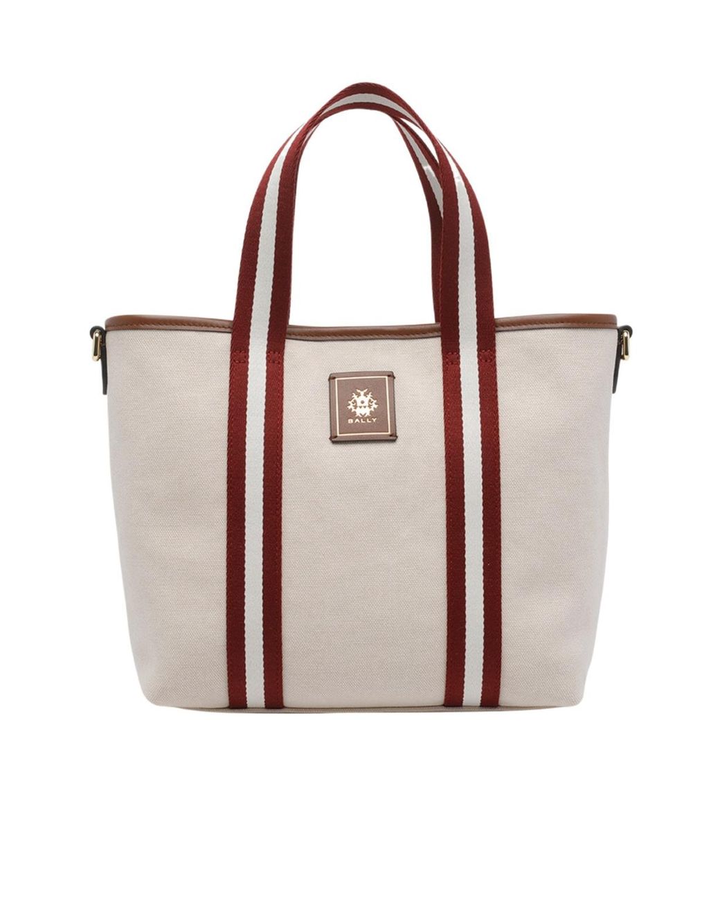 Bally Brown Edelbliss Logo Patch Tote Bag