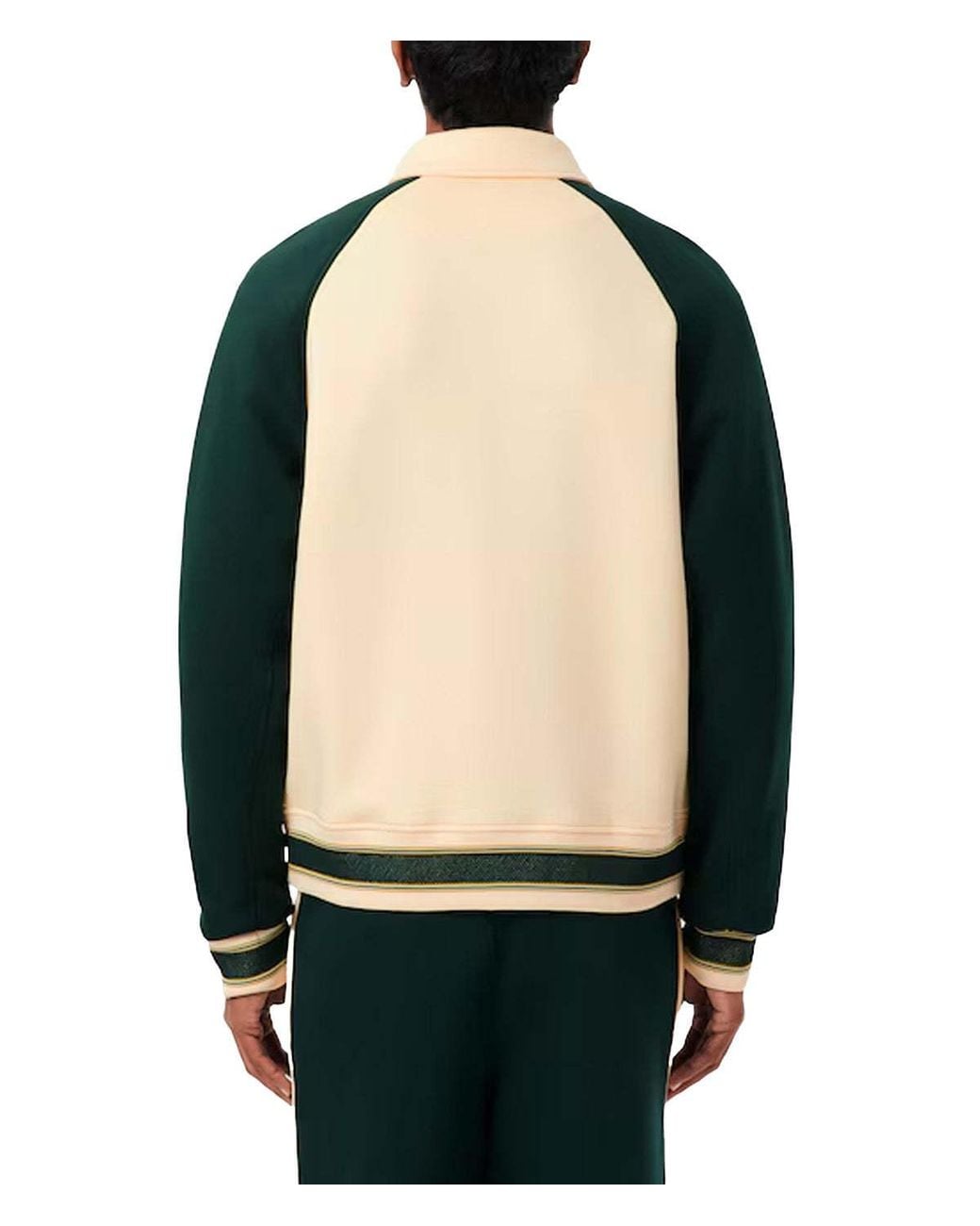 Lacoste Natural Retro Badge Bomber Jacket for men