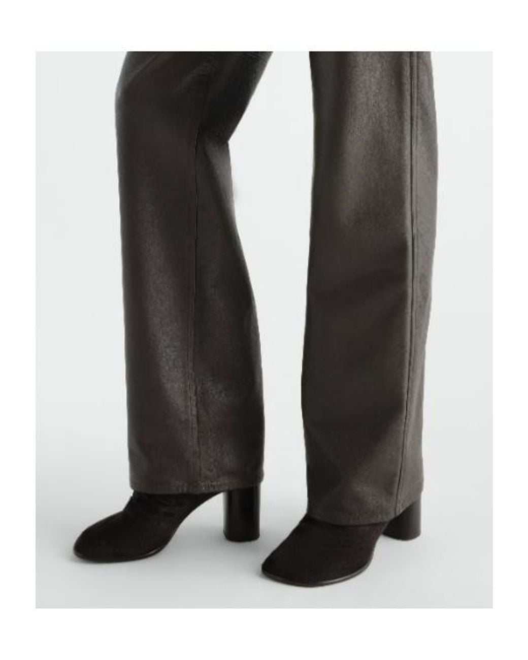 Lemaire Black 80Mm Glove Heeled Ankle Boots