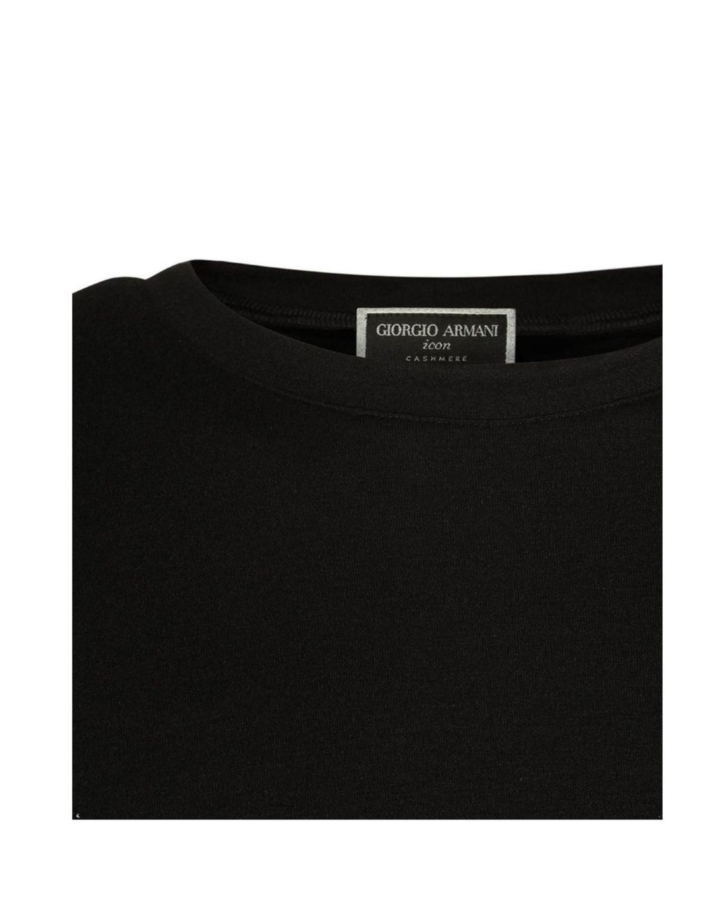 Giorgio Armani Black Short-Sleeved Crewneck T-Shirt for men