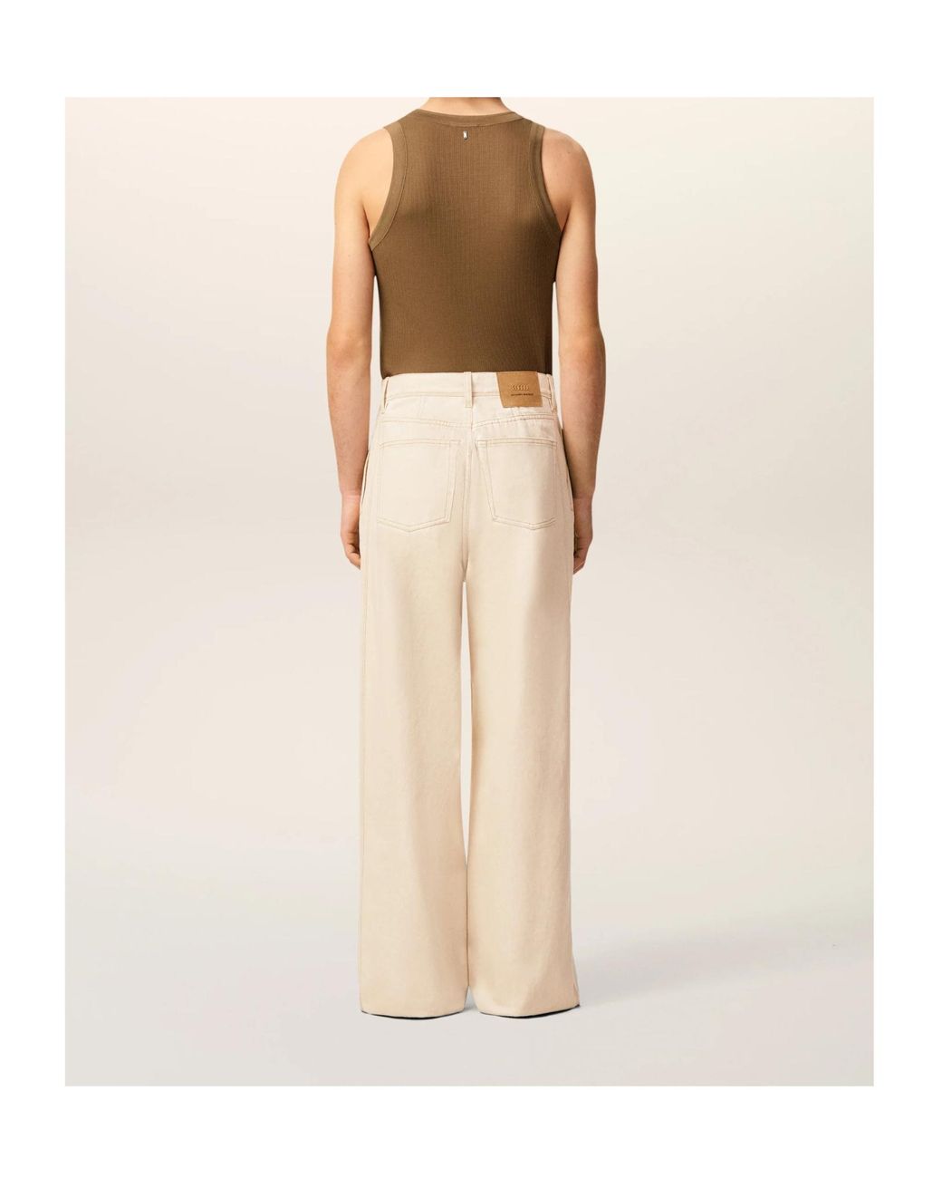 AMI Natural Jean Wide Fit Avec Bandes Laterales for men