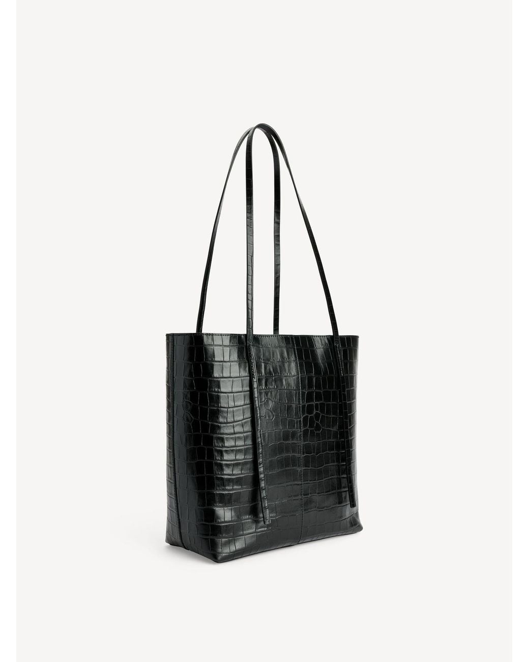 By Malene Birger Black Abiliso Embossed Tote Bag