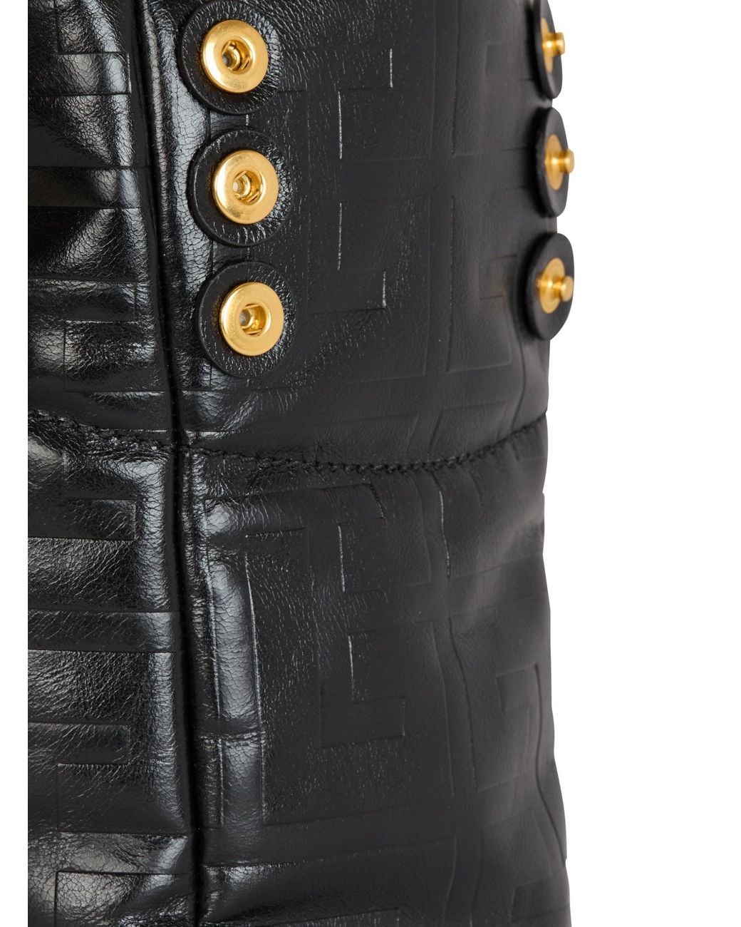 Balmain Black Small 1945 Soft Tote Bag