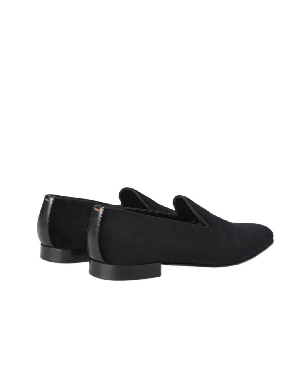 Loro Piana Black Round-Head Casual Shoes for men
