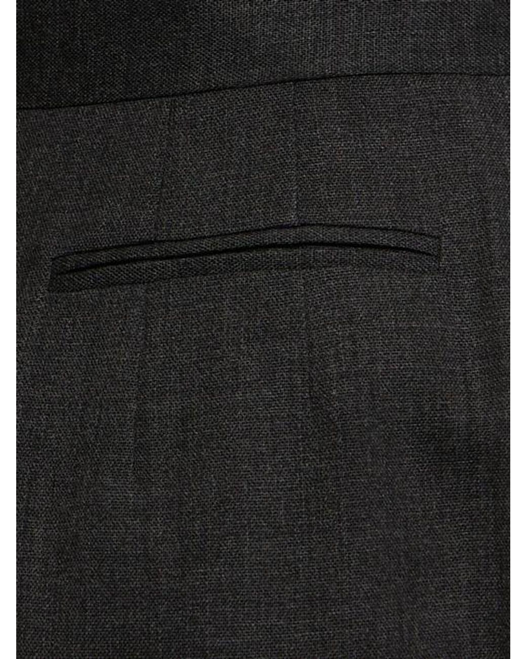 The Row Black High-Waisted Casual Pants