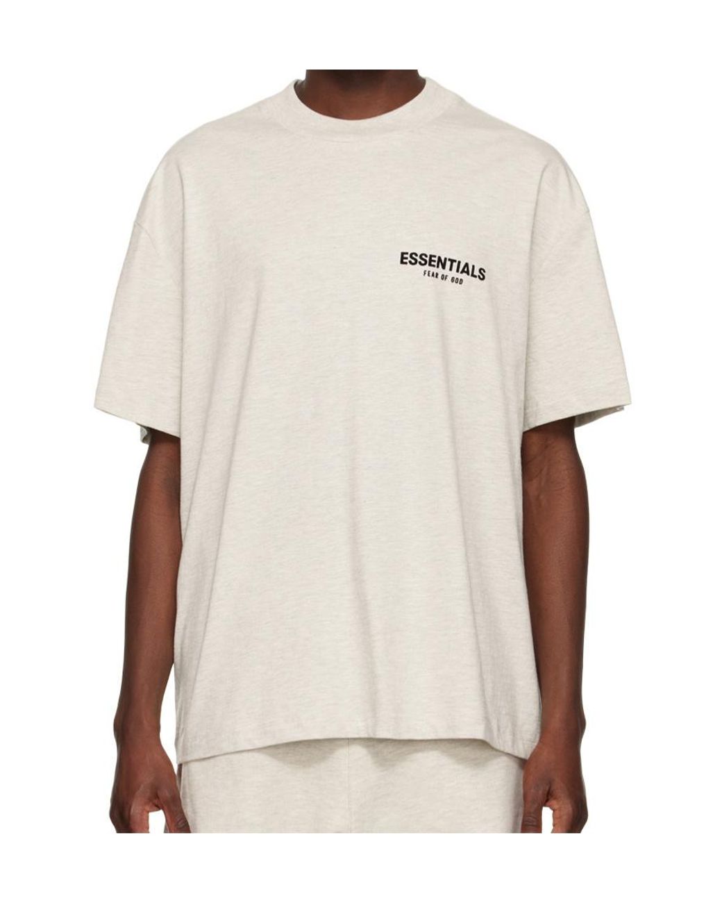 Fear Of God White Logo-Print Cotton T-Shirt