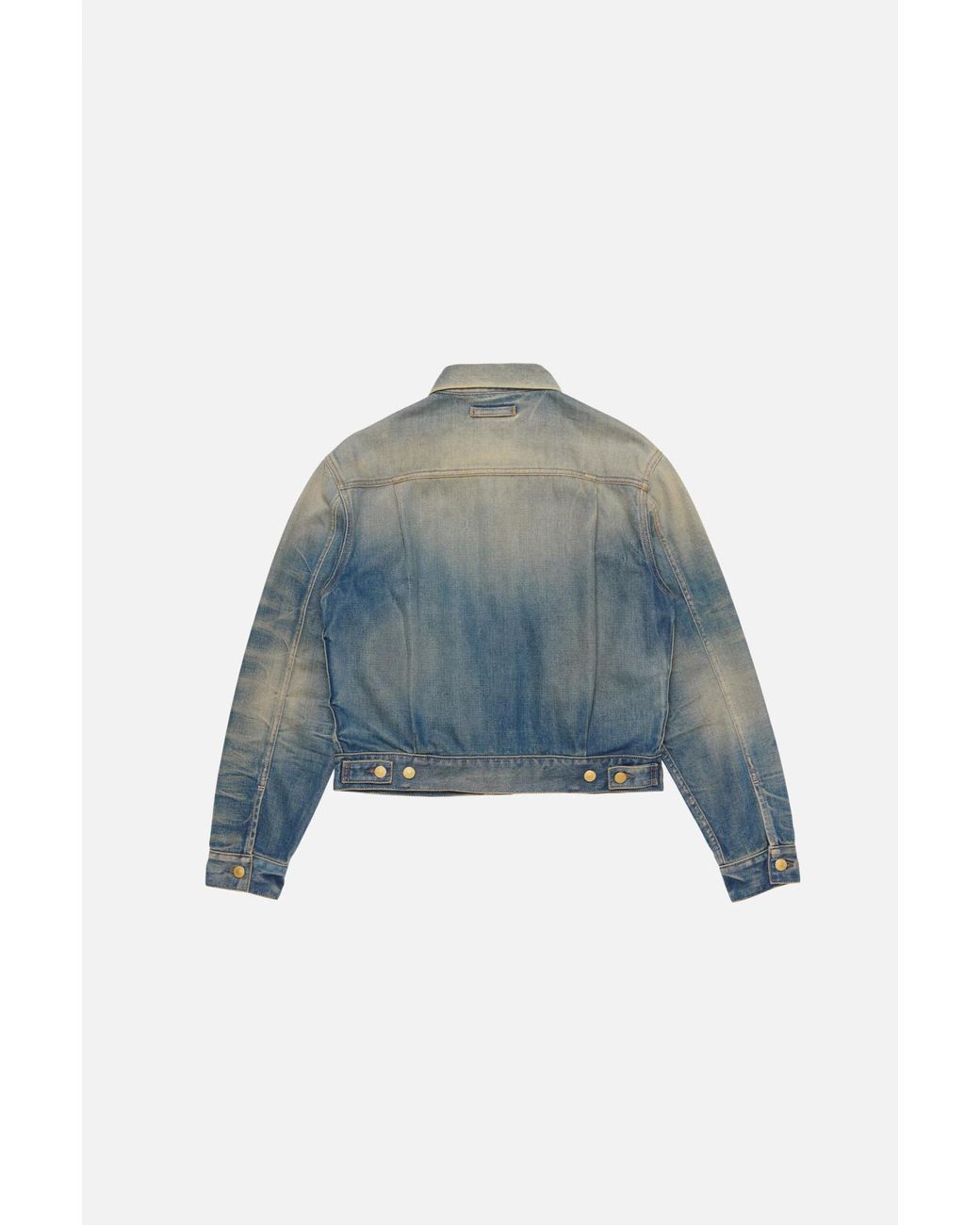 Acne Blue Scraped Denim Jacket for men