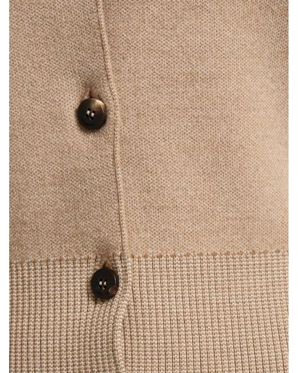 Jacquemus Natural Le Gilet Doppio Wool Blend Cardigan