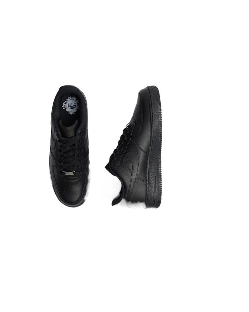 Nike Black Lowtop Laceup Shoes for men