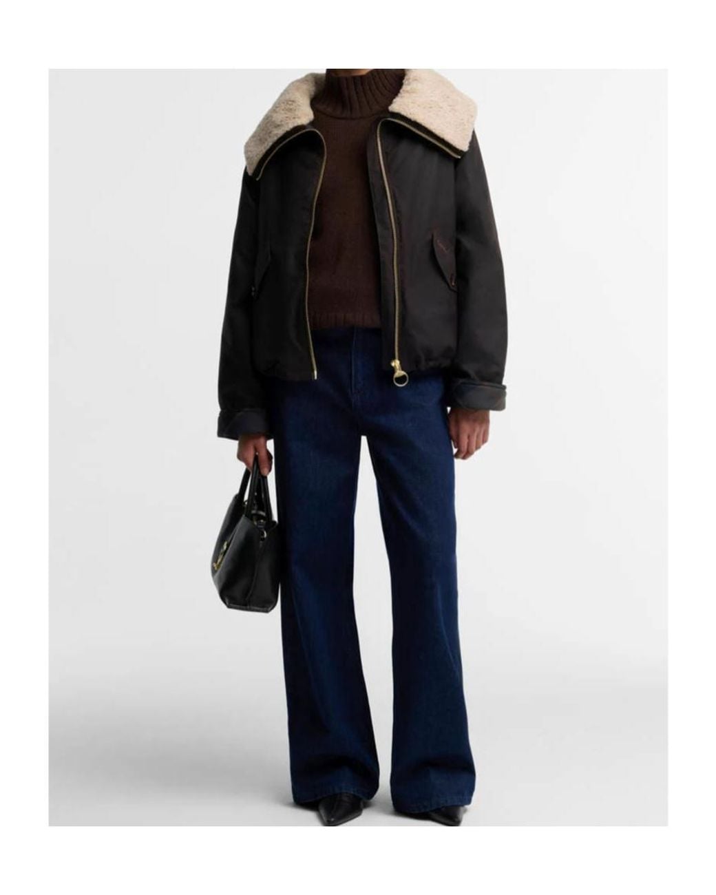 Barbour Black Mary Waxed Jacket