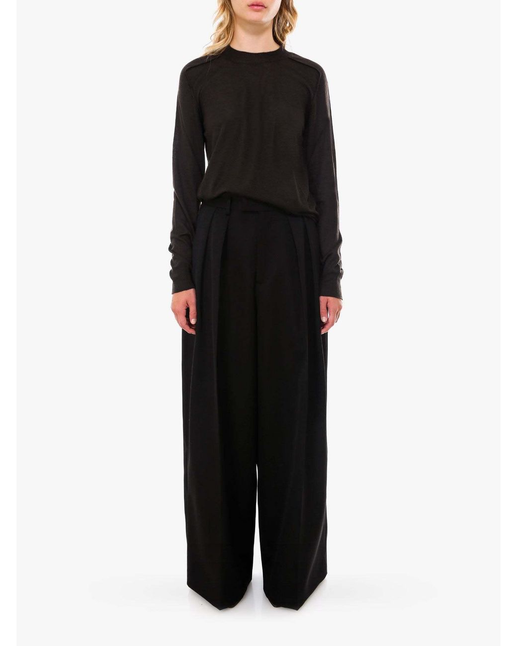 Bottega Veneta Black Crew-Neck Knitted Jumper