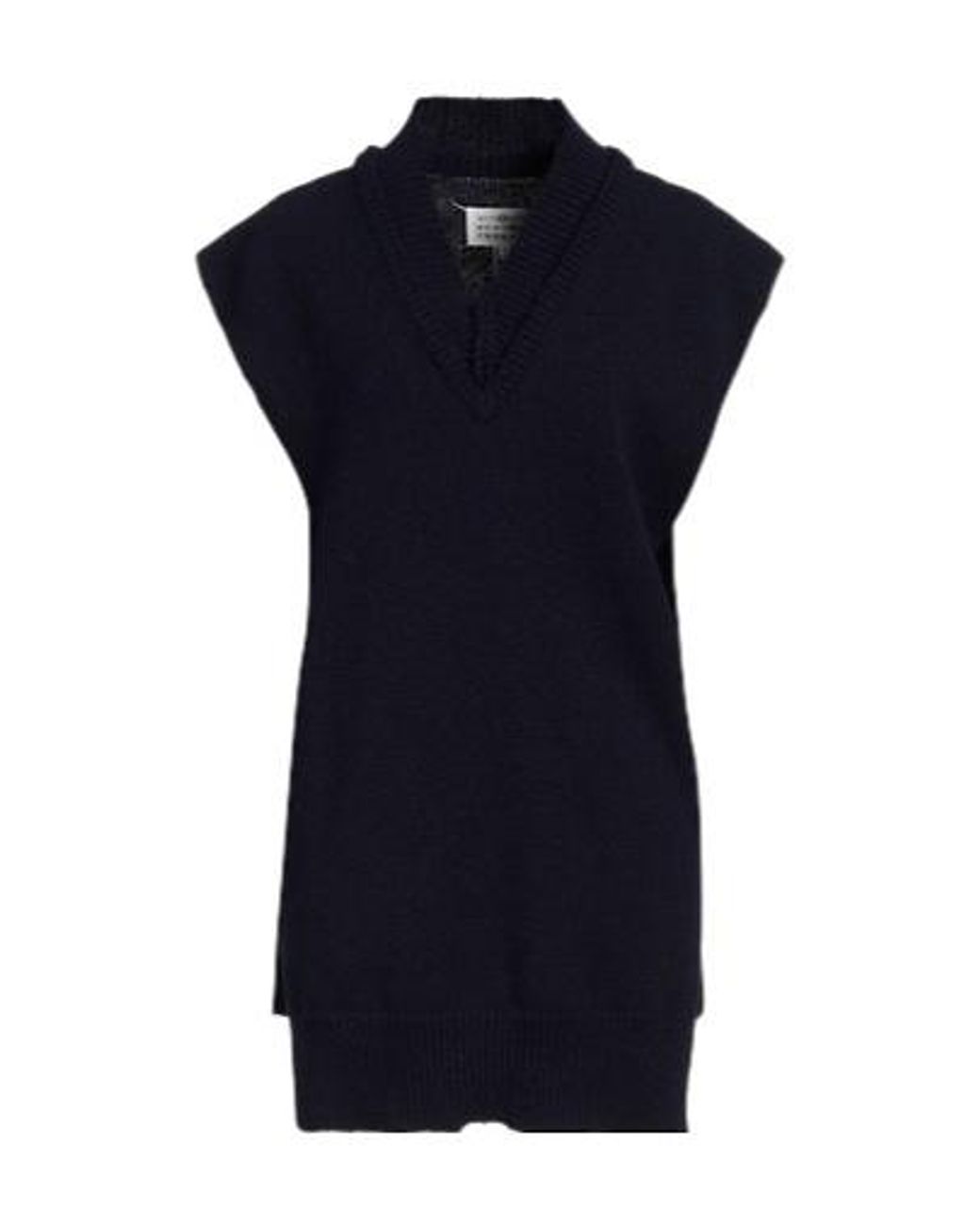Maison Margiela Blue Sleeveless Knitted Sweater