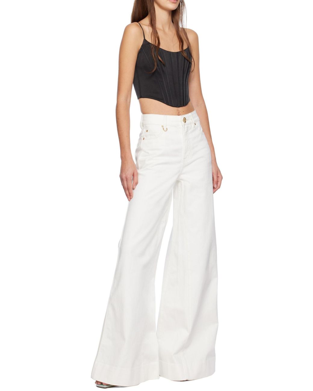 Zimmermann Black Silk Corset Top